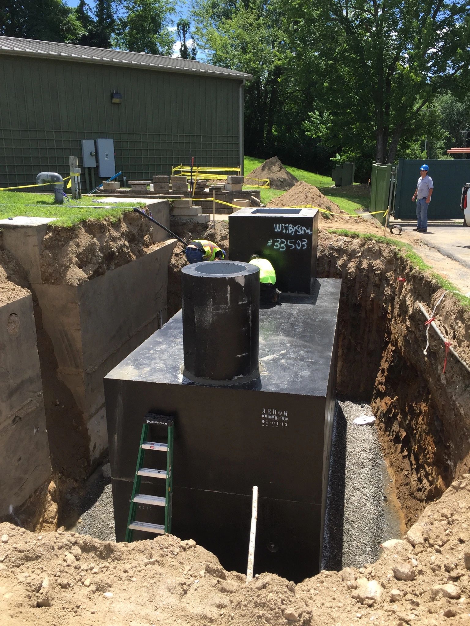 Construction excavation site